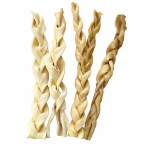 New 30cm beef Skin Braided treats